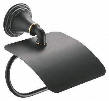 Держатель туалетной бумаги Fixsen Luksor FX-71610B Черный Золото