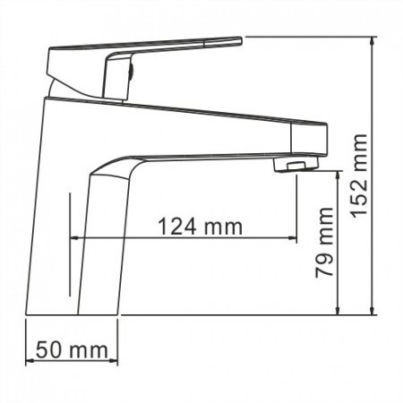 Смеситель для раковины WasserKraft Donau 5303 хром