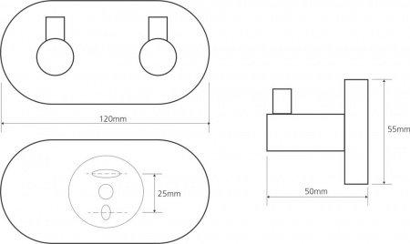 Крючок Bemeta Omega 104405202 Хром