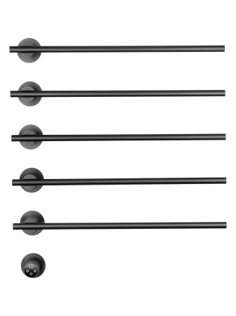 Полотенцесушитель электрический встраиваемый WONZON & WOGHAND DORTMUND, Темный графит (WW-A365-GM)