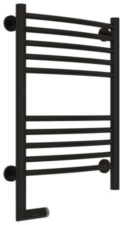 Полотенцесушитель электрический Сунержа Богема 2.0 60х40 черный матовый, подключение левое