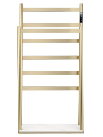Полотенцесушитель электрический напольный WONZON & WOGHAND ESSEN, Брашированное золото (WW-A407-BG)
