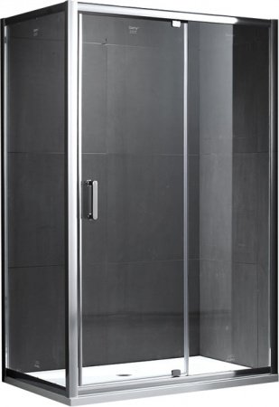Душевой угол GEMY Sunny Bay 130x100x190 профиль хром, стекло прозрачное