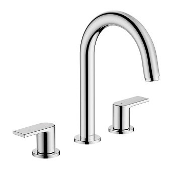 Смеситель для раковины на 3 отверстия Hansgrohe Vernis Shape 71563000 хром