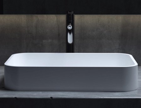 Раковина накладная 54.5см Salini Callista 1101204SM белый матовый