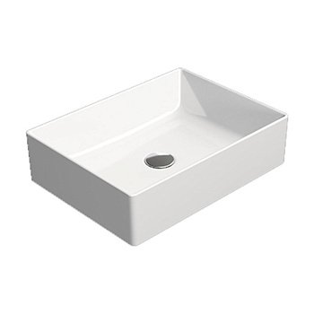 Раковина накладная 50см GSI Kube X 942911 белая