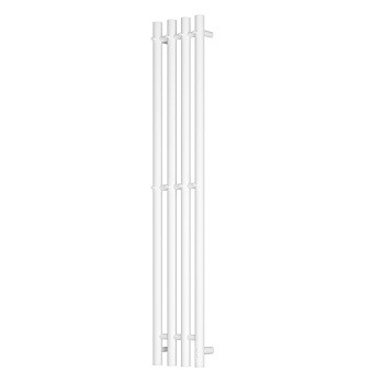 Полотенцесушитель электрический Point Деметра PN12832W П3 210x1200, диммер справа, белый матовый