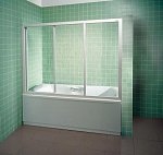 Шторка для ванны Ravak AVDP3-160 белая+гpапе