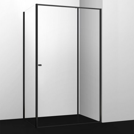 Душевой угол WasserKraft Dill 61S14 110x80x200, профиль черный, стекло прозрачное