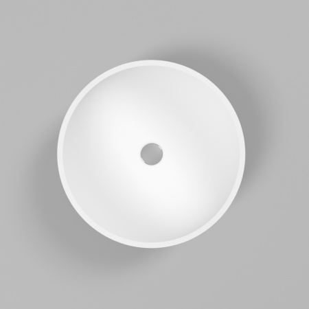 Умывальник WHITECROSS Cornelian D=43 (белый мат) иск. камень