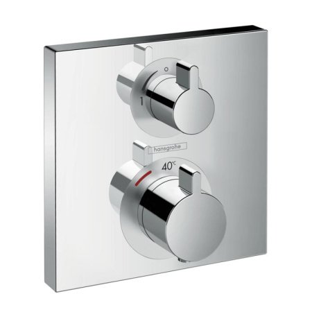 Термостат для душа на 2 потребителя Hansgrohe Ecostat Square 15714000 хром