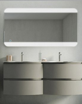 Зеркало Cezares 136 со встроенной LED подстветкой и сенсорным выключателем Touch System; риверсивное с встроенной подстветкой