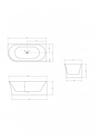 Акриловая ванна NT Lago di Nemi 170x78 NT107