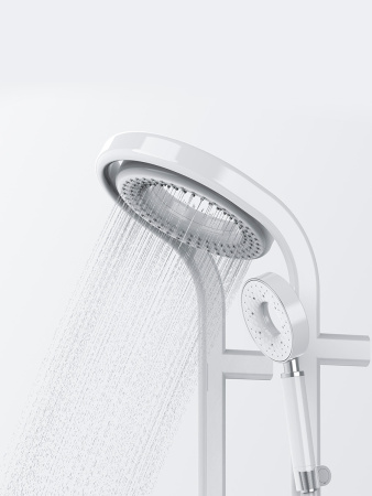 Душевая стойка с термостатом AQUAme AQM8004W белый матовый