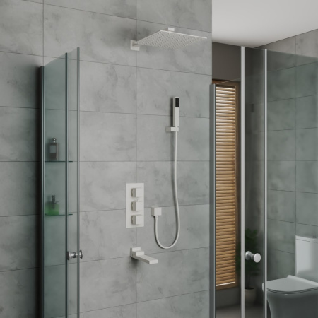 Душевая система встраиваемая с термостатом D&K Bayern.Liszt DA2515608A04, белый