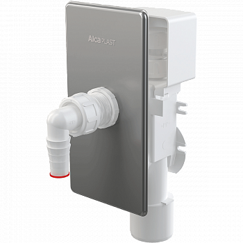Сифон для стиральной машины Alcaplast APS3P хром белый