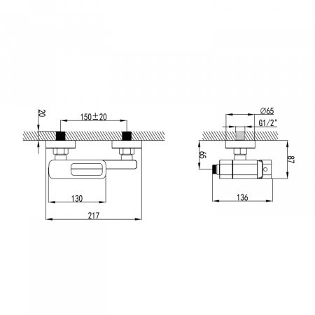 Смеситель для ванны с душем IDDIS Slide SLIWT00i02 белый матовый