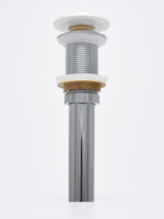 AQM7002-0MW Донный клапан без перелива, керамическая накладка, цвет белый матовый