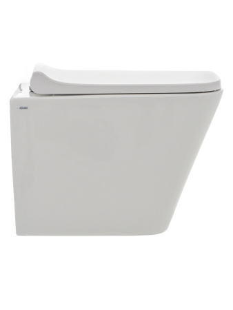 Унитаз подвесной безободковый AQUAme AQM2004 белый, с сиденьем микролифт