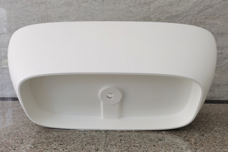 Ванна из искусственного камня ABBER Stein AS9632 белая матовая