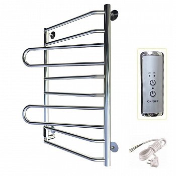 Полотенцесушитель электрический Тругор Пэк серия 18 80х50 хром, левый