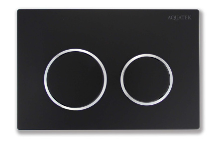 Кнопка смыва Aquatek Small TDI-0000003 черный матовый