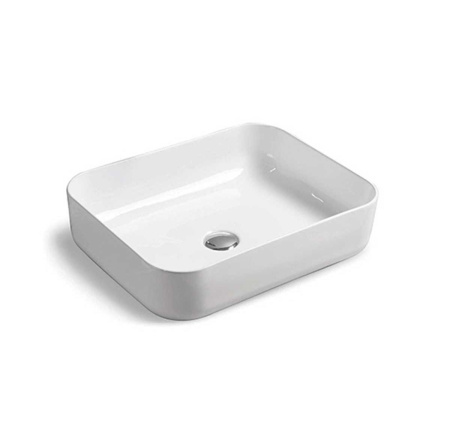 Раковина накладная 50см Vincea VBS-105 белый