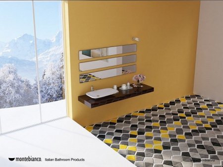 Раковина накладная 71,7см MonteBianco Tuscany 13172 белый матовый