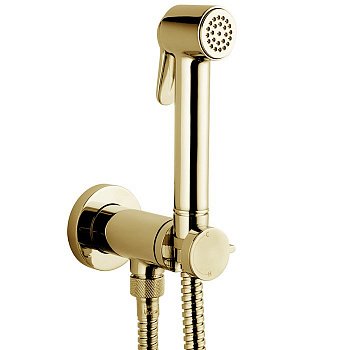 Гигиенический душ со смесителем Bossini Paloma Brass E37005B.021 золото