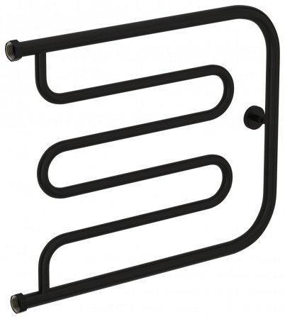 Полотенцесушитель водяной Сунержа Лира 50х65 черный матовый