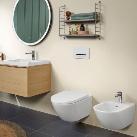 Унитаз подвесной Villeroy & Boch Subway 3.0 4670TSR1 белый, с сиденьем микролифт