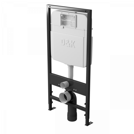 Комплект (инсталляция + унитаз + клавиша смыва) D&K Matrix DS1391602 белый