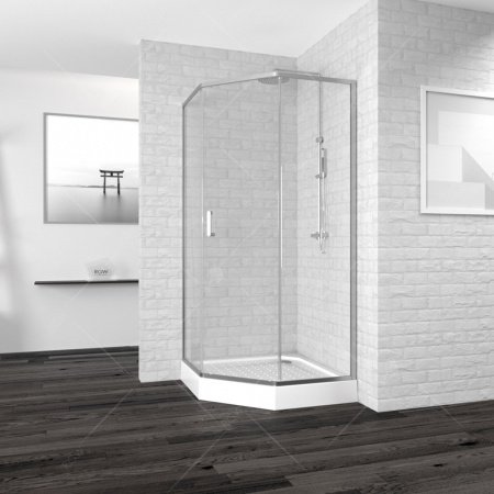 Душевой угол RGW Passage 90x90x195 профиль хром, стекло прозрачное