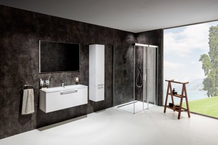 Душевой угол Ravak Matrix MSDPS 120x80x195 профиль хром блестящий, стекло прозрачное, левый