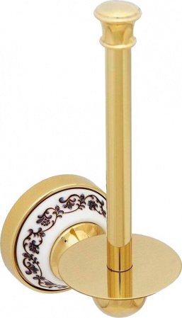 Держатель запасной туалетной бумаги Fixsen Bogema Gold FX-78510BG Золото Белый