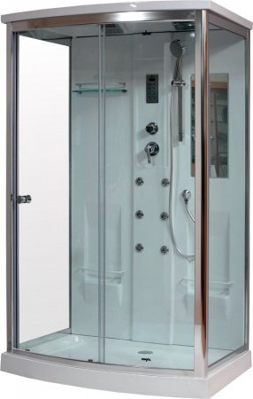 Душевая кабина Timo Lux T-7715 120x90x225 профиль хром глянцевый, стекло прозрачное