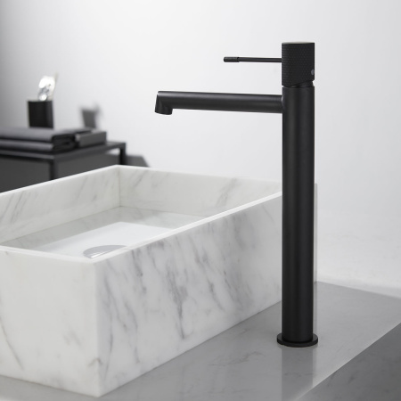 Смеситель для раковины Vincea Desire VBF-1D2MB черный матовый