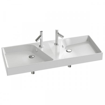 Раковина Jacob Delafon Rythmik 120 EXM112-00 двойная Белый