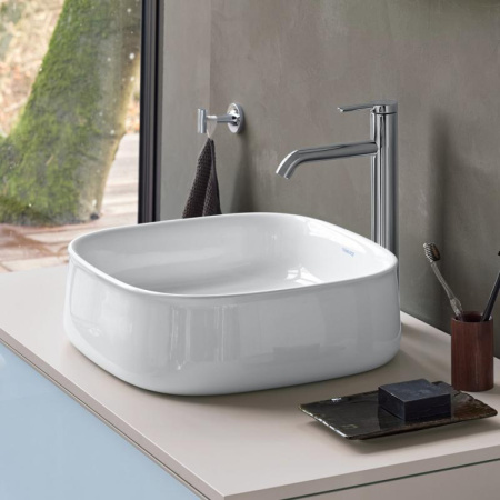 Раковина накладная 42см Duravit Zencha 2373420079 белый