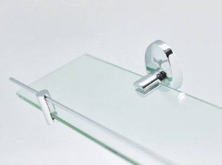Стеклянная полка Fixsen Europa FX-21803 Хром
