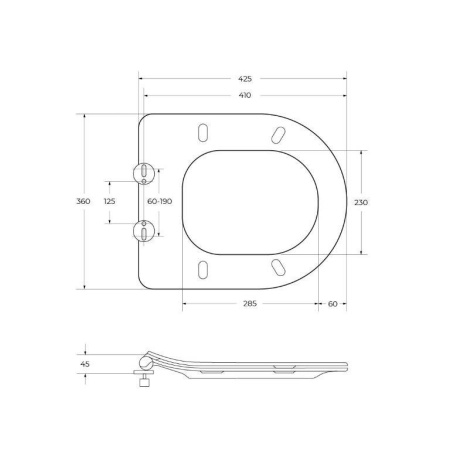 Унитаз подвесной BelBagno Loto BB070CHR/SC с сиденьем микролифт