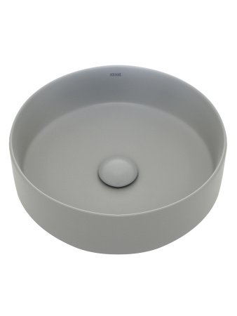 Раковина накладная 35.5см AQUAme AQM5012MFG серый матовый