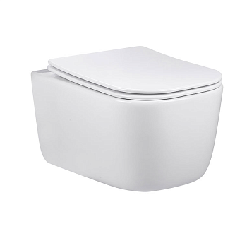 Унитаз подвесной безободковый Vincea Core VT1-28 белый, с сиденьем микролифт