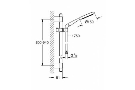Душевой гарнитур Grohe Rainshower Icon 27277001 хром