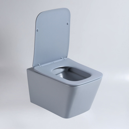 Унитаз подвесной безободковый Vincea Q-Line VT1-12MO океан матовый, с сиденьем микролифт