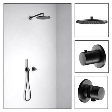 Встраиваемая душевая система Keuco IXMO 59602370001 черный матовый