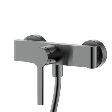 Смеситель для душа с душевым набором AQUAme Asti AQM6413GM вороненая сталь