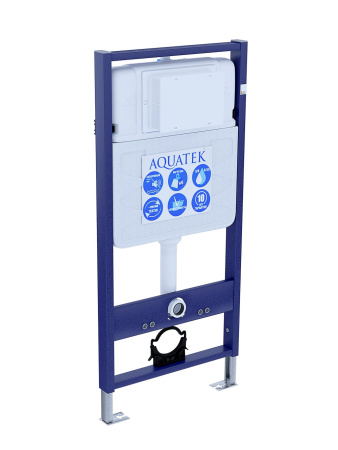 SET AQUATEK КАИР KKI (рама AQUATEK Standard INS-0000012 и крепежа KKI-0000002 +унитаз AQ1170-00 КАИР с тонким сиденьем soft-close