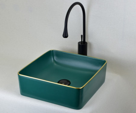 Раковина чаша Bronze de Luxe Golden Meadow 1063, зеленый