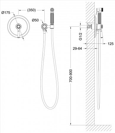 Смеситель для душа Timo Arisa 5309/00SM хром